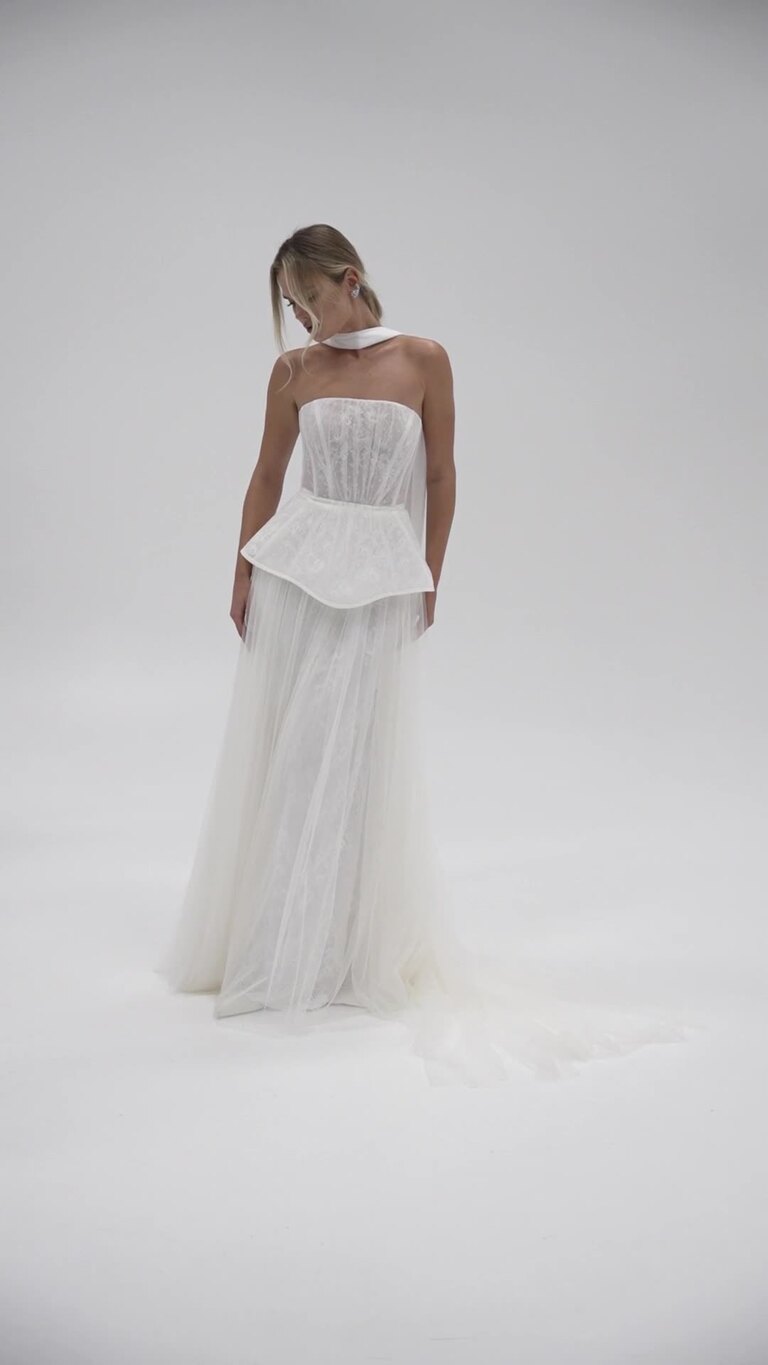 Alla Lace Corset & Tulle Two-Piece Wedding Dress