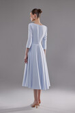 Lera Light Blue V-Neck Midi Dress preview photo # 5