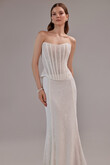 Prima Sleeveless Ivory Lace Dress preview photo # 5