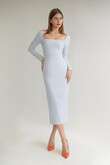 Viola Blue Midi Dress preview photo # 4