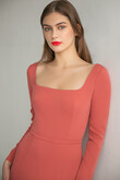 Viola Terracotta Midi Dress preview photo # 5
