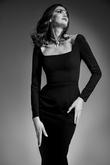 Viola Black Midi Dress preview photo # 4