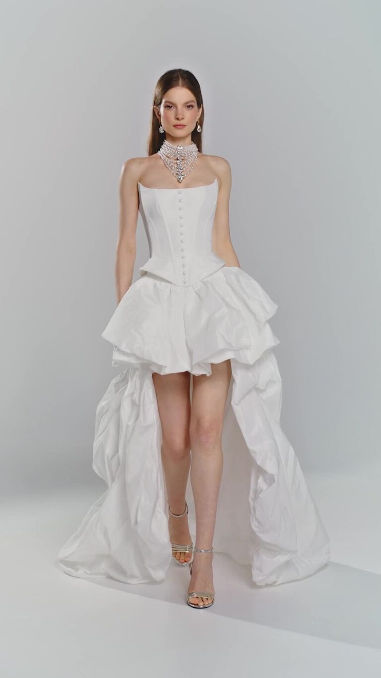 Amber High-Low Wedding Dress