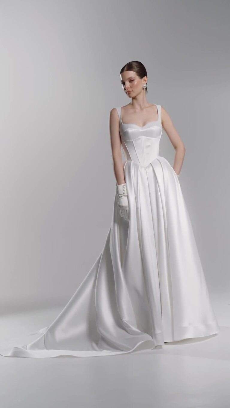 Antonia Satin Corset Wedding Dress