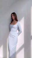 Viola Blue Midi Dress preview video # 2