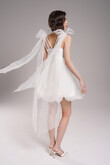 Short Ivory Babydoll Wedding Dress Leoni preview photo # 8