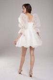 Lessi ivory short baby doll dress preview photo # 3
