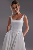 Vlada Square Neck A-Line Wedding Dress with Pockets preview photo # 4