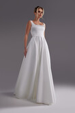 Vlada Square Neck A-Line Wedding Dress with Pockets preview photo # 3