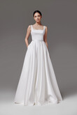 Vlada Square Neck A-Line Wedding Dress with Pockets preview photo # 11
