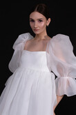 Lessi ivory short baby doll dress preview photo # 6