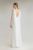 Joan ivory chiffon v-neck dress preview photo # 4