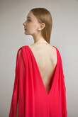 Joan red chiffon formal dress preview photo # 7