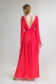 Joan red chiffon formal dress preview photo # 8