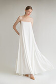 Isa Ivory Flowy Chiffon Dress preview photo # 4