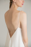 Isa Ivory Flowy Chiffon Dress preview photo # 5
