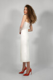 Liz Midi preview photo # 11 Liz Ivory Midi Dress with High Neck Overlay preview photo # 11