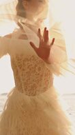 Leya Ruffled Tulle Bridal Veil preview video # 5