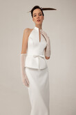 Salma preview photo # 10 Salma Modern Halter Peplum Midi Dress preview photo # 10