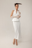 Salma preview photo # 9 Salma Modern Halter Peplum Midi Dress preview photo # 9