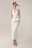 Salma preview photo # 8 Salma Modern Halter Peplum Midi Dress preview photo # 8