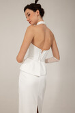 Salma preview photo # 11 Salma Modern Halter Peplum Midi Dress preview photo # 11