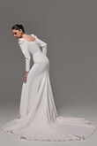 Berta preview photo # 8 Long Sleeve Crepe Wedding Dress Berta preview photo # 8