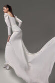 Berta preview photo # 9 Long Sleeve Crepe Wedding Dress Berta preview photo # 9