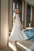 Modest A-Line Midi Bridal Gown Valerie preview photo # 13