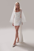 Gabi preview photo # 12 Gabi Short Strapless Draped Dress preview photo # 12