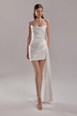 Gabi preview photo # 1 Gabi Short Strapless Draped Dress preview photo # 1