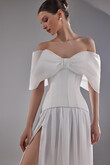 Corset Blanche preview photo # 1 Blanche Off-The-Shoulder Bridal Corset with Bow preview photo # 1
