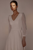 Modest A-Line Midi Bridal Gown Valerie preview photo # 8