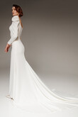 Berta preview photo # 10 Long Sleeve Crepe Wedding Dress Berta preview photo # 10