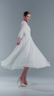 Modest A-Line Midi Bridal Gown Valerie preview video # 2