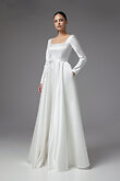 Elizabeth Minimalist Square Neck Dress preview photo # 3