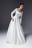 Elizabeth Minimalist Square Neck Dress preview photo # 9