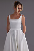 Vlada midi preview photo # 6 Vlada Midi Square Neck Wedding Dress with Pockets preview photo # 6