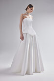 Remi Ivory Satin Strapless Corset and Skirt set preview photo # 1
