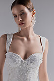 Off-White Lace Bridal Corset Niam preview photo # 4