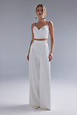Ivory Satin Sweetheart Corset Top preview photo # 4