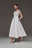Vlada midi preview photo # 13 Vlada Midi Square Neck Wedding Dress with Pockets preview photo # 13