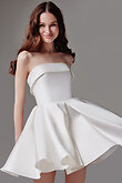 Sophie Strapless Mikado Bridal Mini Dress preview photo # 1