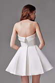 Sophie Strapless Mikado Bridal Mini Dress preview photo # 8