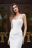 Ivory Mikado Drop Waist Corset preview photo # 19