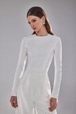 Teodora preview photo # 3 Teodora Long Sleeve Bridal Trouser Set preview photo # 3