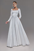 Elizabeth Minimalist Square Neck Dress preview photo # 13