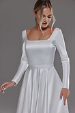 Elizabeth Minimalist Square Neck Dress preview photo # 19