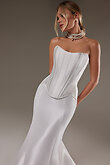 Ivory Mikado Drop Waist Corset preview photo # 1