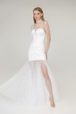 Charissa preview photo # 4 Charissa Sparkly Illusion Neck Tulle Wedding Dress preview photo # 4